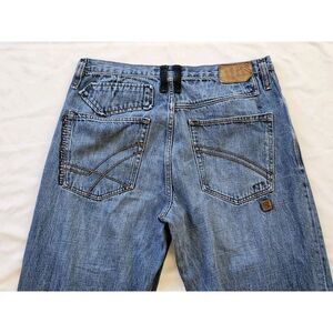 Y2K‎ Rocawear Jeans Baggy Wide Leg Skater Hip Hop Grunge Embroidery 36